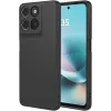Coque arrière en silicone Phonesta Soft Silk pour Motorola Moto G57 Power - Noir
