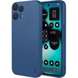 Coque arrière en silicone Phonesta Soft Silk pour Nothing Phone (3a) Lite - Bleu foncé
