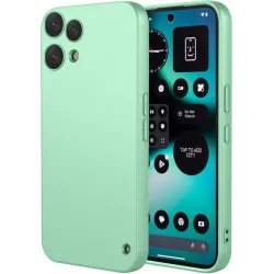Coque arrière en silicone Phonesta Soft Silk pour Nothing Phone (3a) Lite - Vert matcha