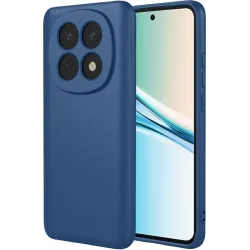 Coque arrière en silicone Phonesta Soft Silk pour Xiaomi Redmi Note 15 4G/5G / Xiaomi Poco M8 - Bleu foncé