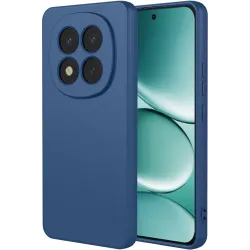Coque arrière en silicone Phonesta Soft Silk pour Xiaomi Redmi Note 15 Pro 5G - Bleu foncé