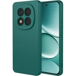 Coque arrière en silicone Phonesta Soft Silk pour Xiaomi Redmi Note 15 Pro 5G - Vert foncé