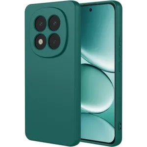 Coque arrière en silicone Phonesta Soft Silk pour Xiaomi Redmi Note 15 Pro 5G - Vert foncé
