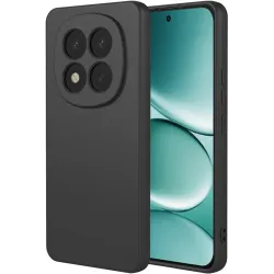 Coque arrière en silicone Phonesta Soft Silk pour Xiaomi Redmi Note 15 Pro 5G - Noir