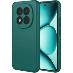 Coque arrière en silicone Phonesta Soft Silk pour Xiaomi Redmi Note 15 Pro Plus / Xiaomi Poco M8 Pro - Vert foncé