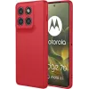 Coque arrière en silicone Phonesta Soft Silk pour Motorola Edge 70 - Rouge