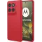 Coque arrière en silicone Phonesta Soft Silk pour Motorola Edge 70 - Rouge