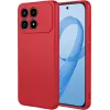 Coque arrière en silicone Phonesta Soft Silk pour Xiaomi Poco F8 Pro - Rouge