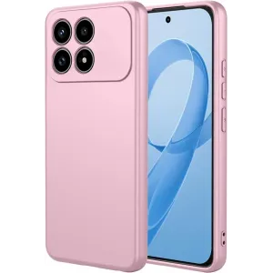 Coque arrière en silicone Phonesta Soft Silk pour Xiaomi Poco F8 Pro - Rose