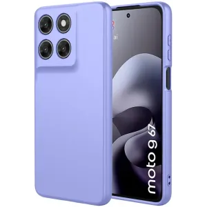 Coque arrière en silicone Phonesta Soft Silk pour Motorola Moto G67/G77 - Violet