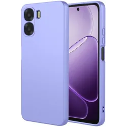 Coque arrière en silicone Phonesta Soft Silk pour Oppo A6x - Violet