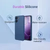 Coque arrière en silicone Phonesta Soft Silk pour Oppo A6x - Rouge 2