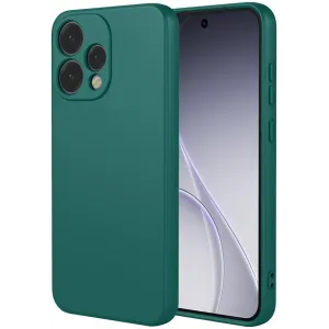 Coque arrière en silicone Phonesta Soft Silk pour Oppo Reno15 - Vert foncé