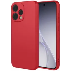 Coque arrière en silicone Phonesta Soft Silk pour Oppo Reno15 - Rouge