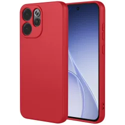 Coque arrière en silicone Phonesta Soft Silk pour Oppo Reno15 F/FS - Rouge