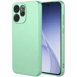 Coque arrière en silicone Phonesta Soft Silk pour Oppo Reno15 Pro - Vert matcha