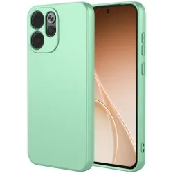 Coque arrière en silicone Phonesta Soft Silk pour Oppo Reno15 Pro Max - Vert matcha