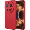 Coque arrière en silicone Phonesta Soft Silk pour Xiaomi 17 Ultra - Rouge