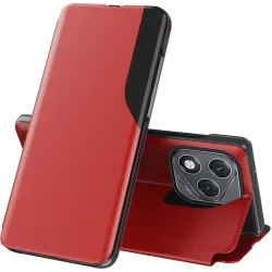 Coque à rabat Phonesta Smart Side View pour HONOR 400 Lite - Rouge