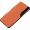 Coque à rabat Phonesta Smart Side View pour Xiaomi Poco F6 - Orange 1