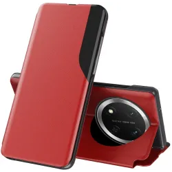 Coque à rabat Phonesta Smart Side View pour HONOR Magic7 Lite - Rouge