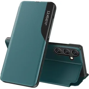 Coque à rabat Phonesta Smart Side View pour Samsung Galaxy A35 - Vert