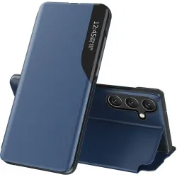Coque à rabat Phonesta Smart Side View pour Samsung Galaxy A55 - Bleu