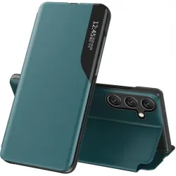 Coque à rabat Phonesta Smart Side View pour Samsung Galaxy A55 - Vert