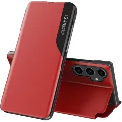 Coque à rabat Phonesta Smart Side View pour Samsung Galaxy S23 FE/S23 Plus - Rouge