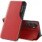 Coque à rabat Phonesta Smart Side View pour Samsung Galaxy S24 FE - Rouge