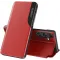Coque à rabat Phonesta Smart Side View pour Samsung Galaxy S25 Plus/S24 Plus - Rouge