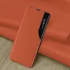 Coque à rabat Phonesta Smart Side View pour Samsung Galaxy S25 Ultra - Orange 1