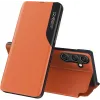 Coque à rabat Phonesta Smart Side View pour Samsung Galaxy S25/S24 - Orange 0