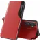 Coque à rabat Phonesta Smart Side View pour Samsung Galaxy S25/S24 - Rouge