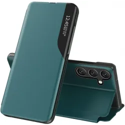 Coque à rabat Phonesta Smart Side View pour Samsung Galaxy A36/A56 - Vert