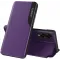 Coque à rabat Phonesta Smart Side View pour Samsung Galaxy S25 Edge - Violet