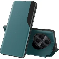 Coque à rabat Phonesta Smart Side View pour Xiaomi Redmi 14C / Xiaomi Poco C75 - Vert