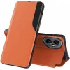 Coque à rabat Phonesta Smart Side View pour HONOR 400 - Orange 0