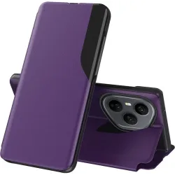 Coque à rabat Phonesta Smart Side View pour HONOR 400 Pro - Violet