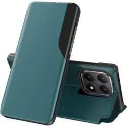 Coque à rabat Phonesta Smart Side View pour Xiaomi 15T - Vert