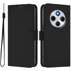 Coque portefeuille Phonesta Soft Skin pour Xiaomi Redmi 14C / Xiaomi Poco C75 - Noir