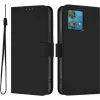 Coque portefeuille Phonesta Soft Skin pour Motorola Edge 40 Neo - Noir