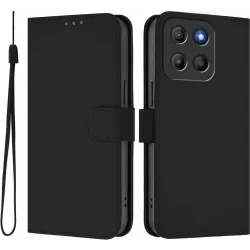 Coque portefeuille Phonesta Soft Skin pour Motorola Moto G17/G17 Power/G15/G15 Power - Noir