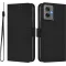 Coque portefeuille Phonesta Soft Skin pour Motorola Moto G55 - Noir