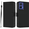 Coque portefeuille Phonesta Soft Skin pour Motorola Moto G85 - Noir