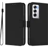 Coque portefeuille Phonesta Soft Skin pour Oppo Reno12 - Noir