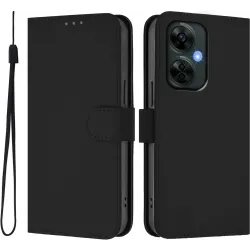 Coque portefeuille Phonesta Soft Skin pour OnePlus Nord CE 3 Lite - Noir