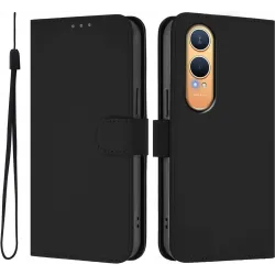 Coque portefeuille Phonesta Soft Skin pour OnePlus Nord CE 4 Lite - Noir