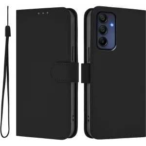 Coque portefeuille Phonesta Soft Skin pour Samsung Galaxy A16 - Noir