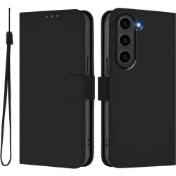 Coque portefeuille Phonesta Soft Skin pour Samsung Galaxy S23 FE - Noir